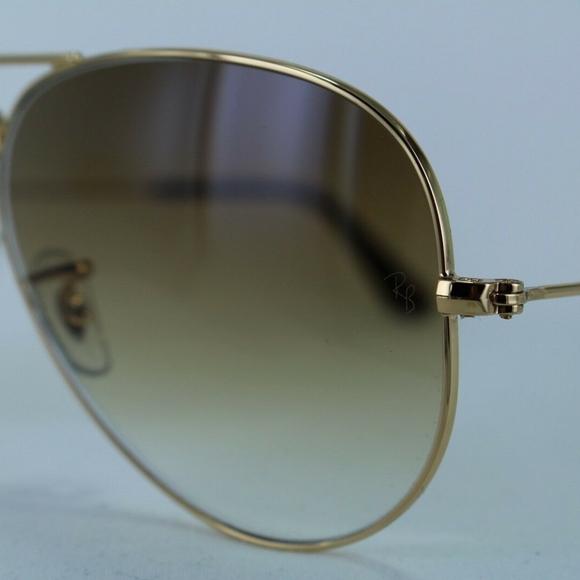 Ray Ban Aviator Gradient Brown RB3025 - Picture 8 of 15